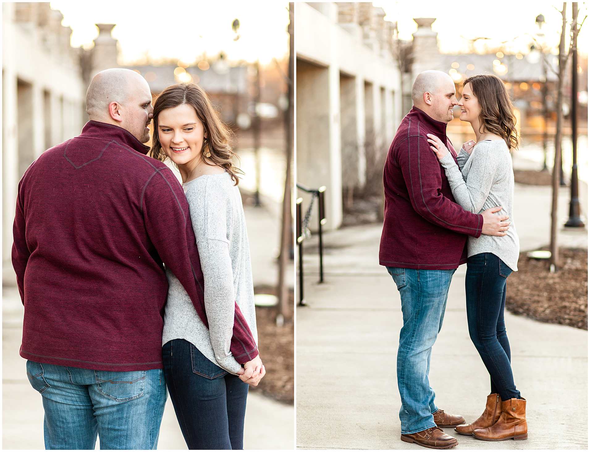 Downtown Naperville Engagement-Northern Illinois Engagement Photography-Riverwalk Photos