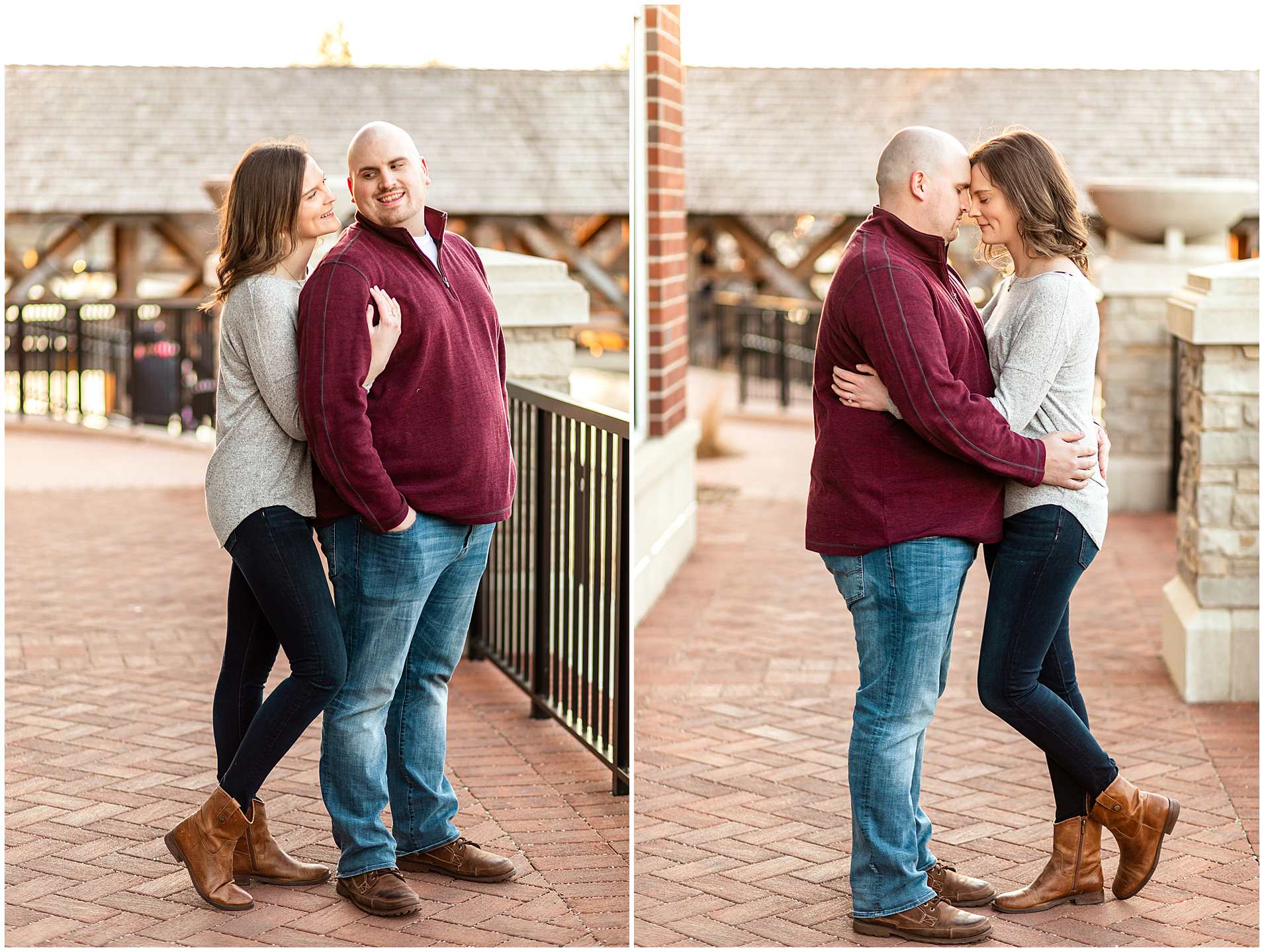 Naperville Brick Road Engagement-Illinois Engaged Couples