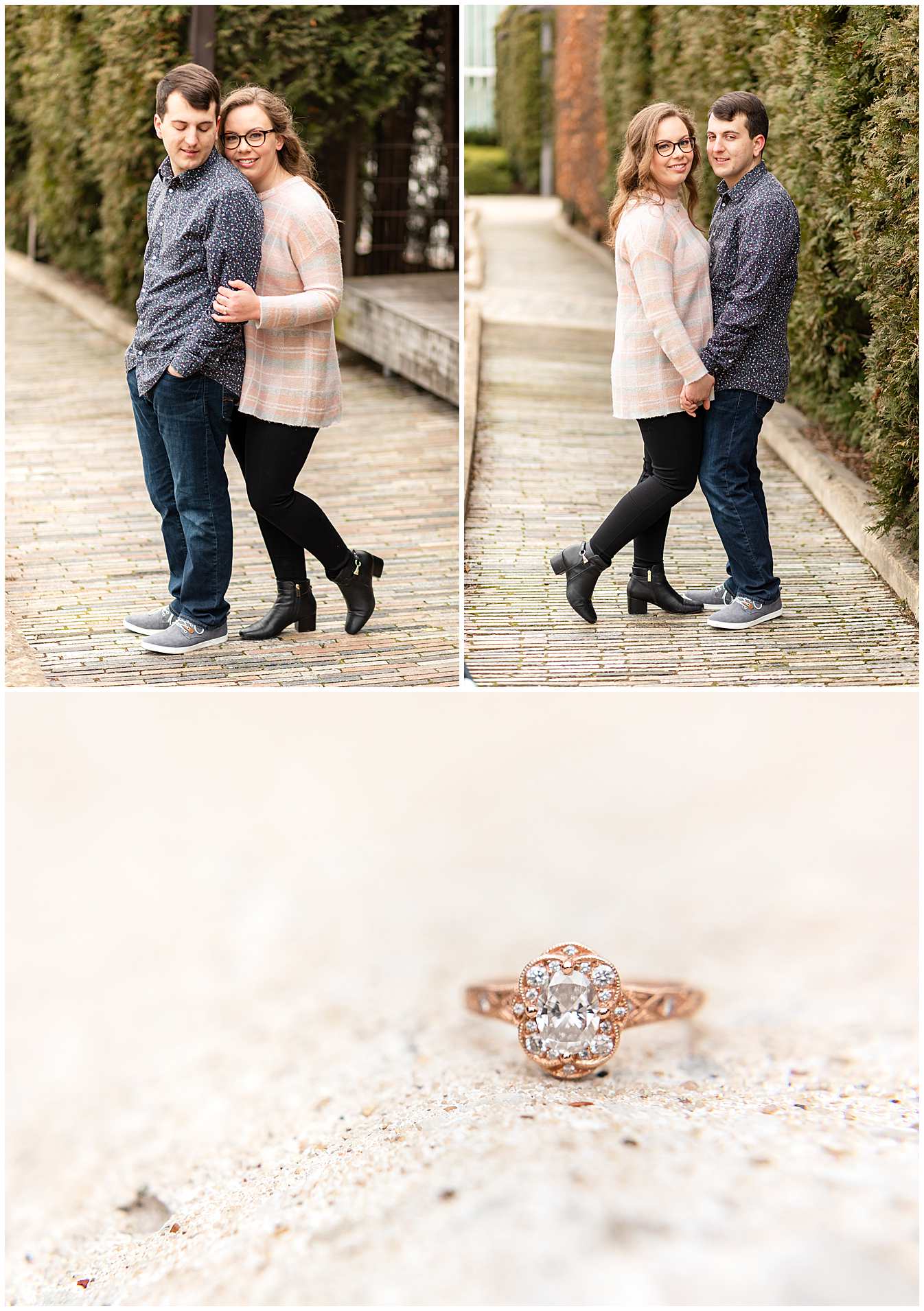 Spring Engagement Photos in Millenium Park, Downtown Chicago Engagement