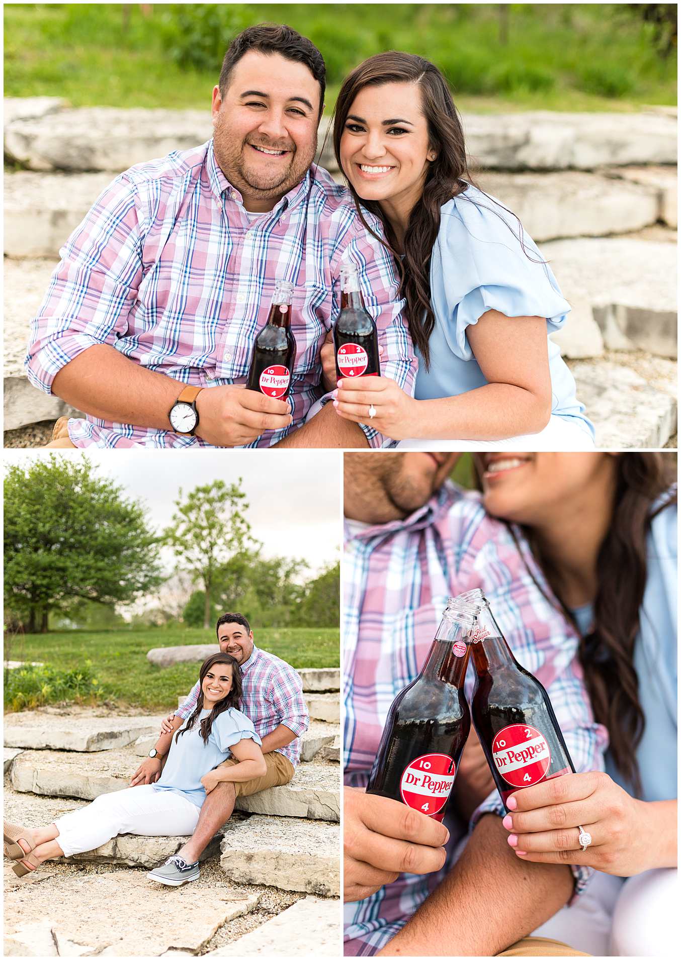 Spring Engagement Photos in Historic Downtown Frankfort
