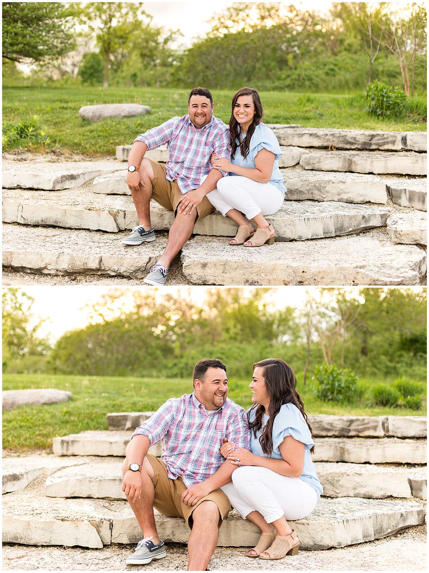 Spring Engagement Photos in Historic Downtown Frankfort