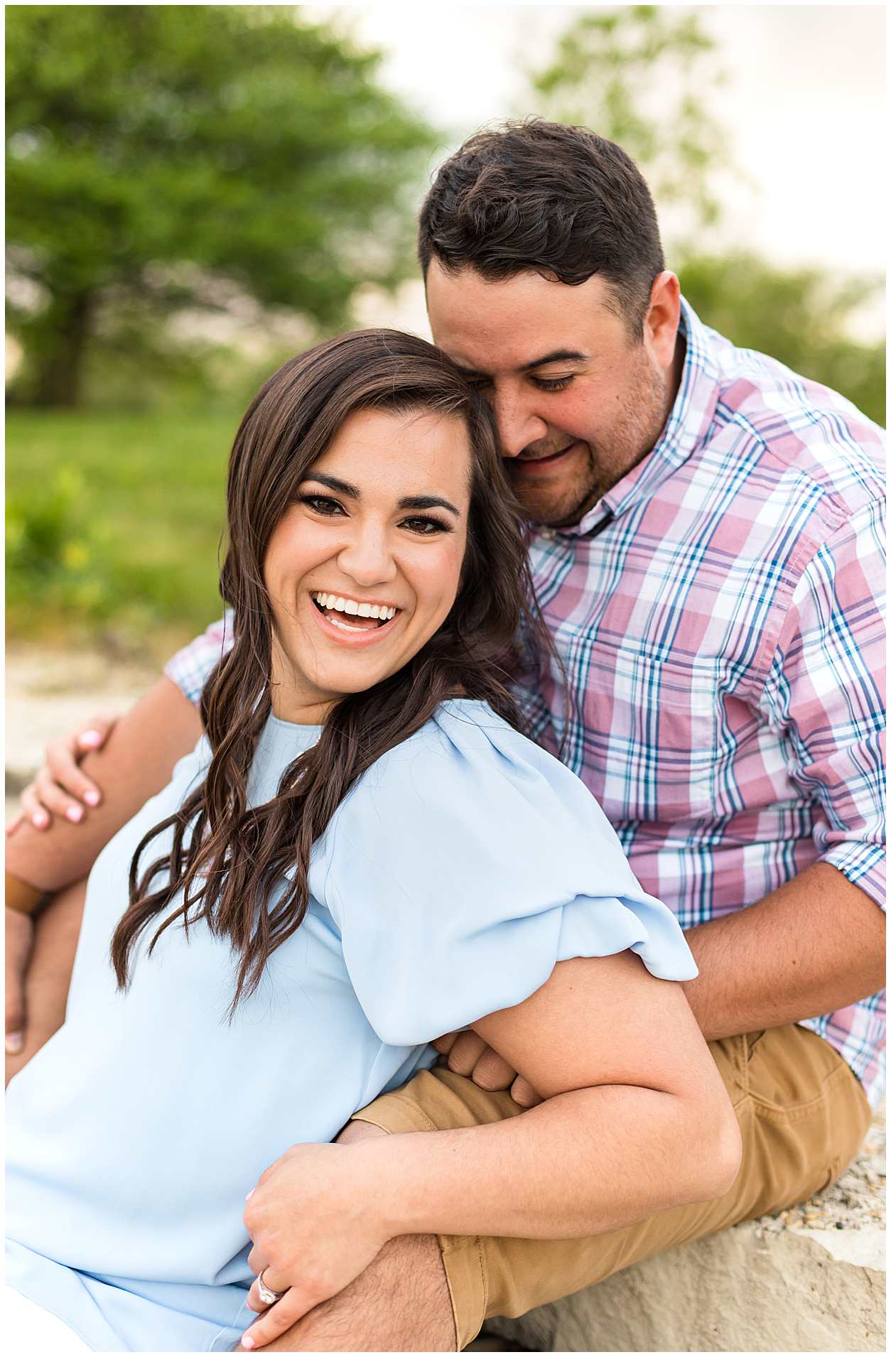 Spring Engagement Photos in Historic Downtown Frankfort