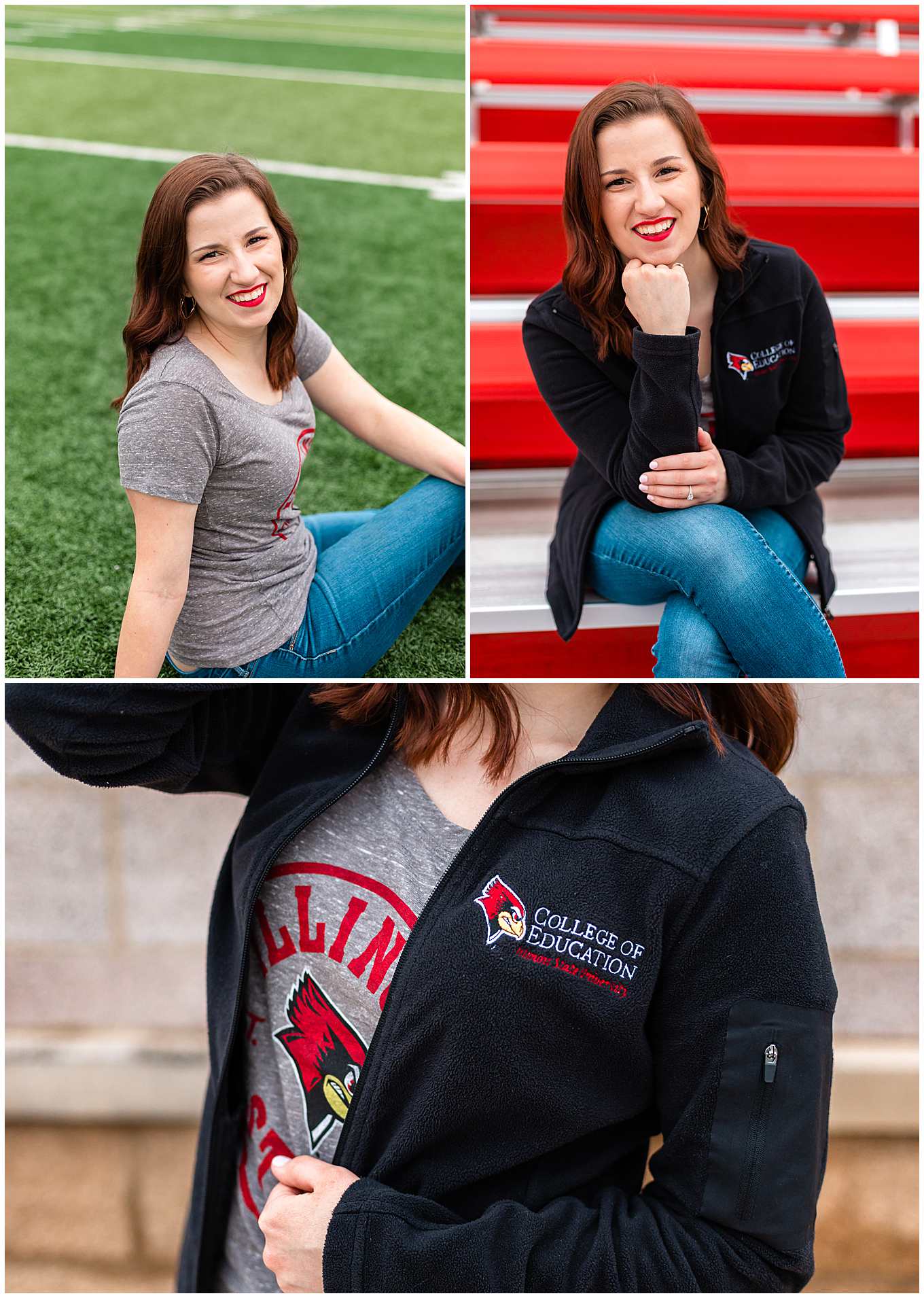 Graduation-Cap and Gown photos at Illinois State University in Normal, IL 