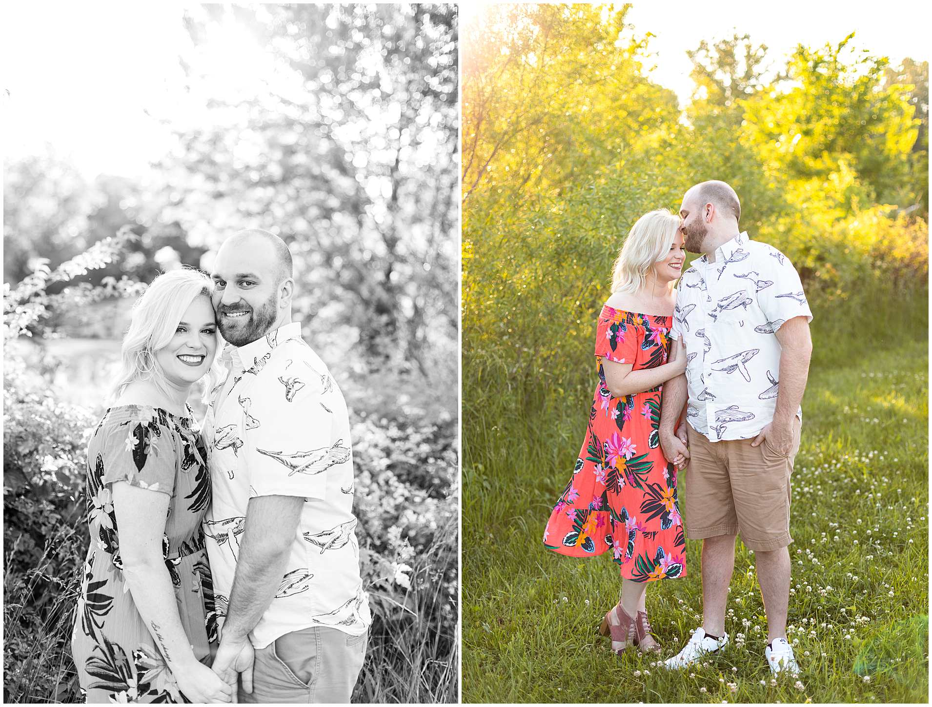 Spring Engagement Photos in Effingham Illinois at Lake Sara