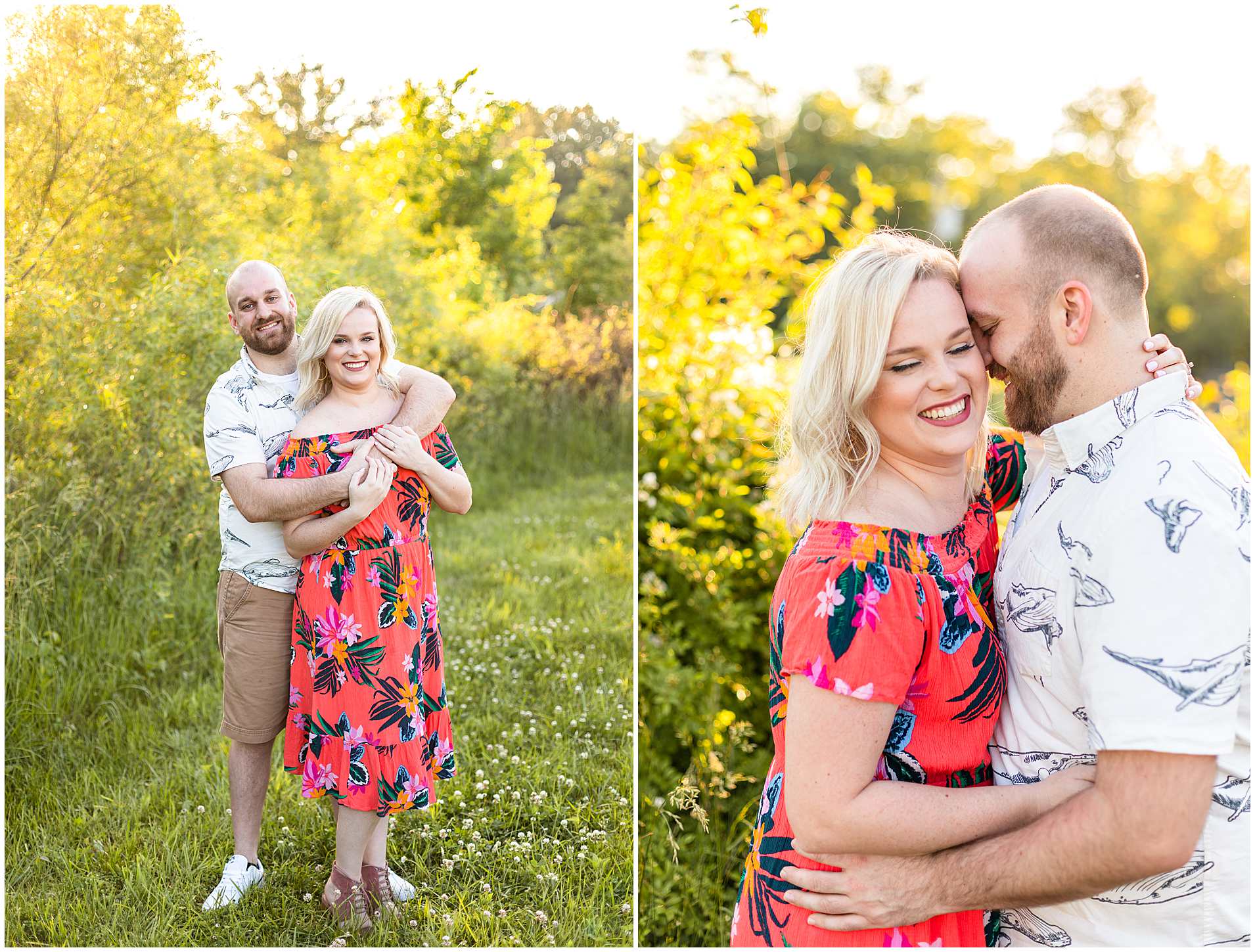 Spring Engagement Photos in Effingham Illinois at Lake Sara