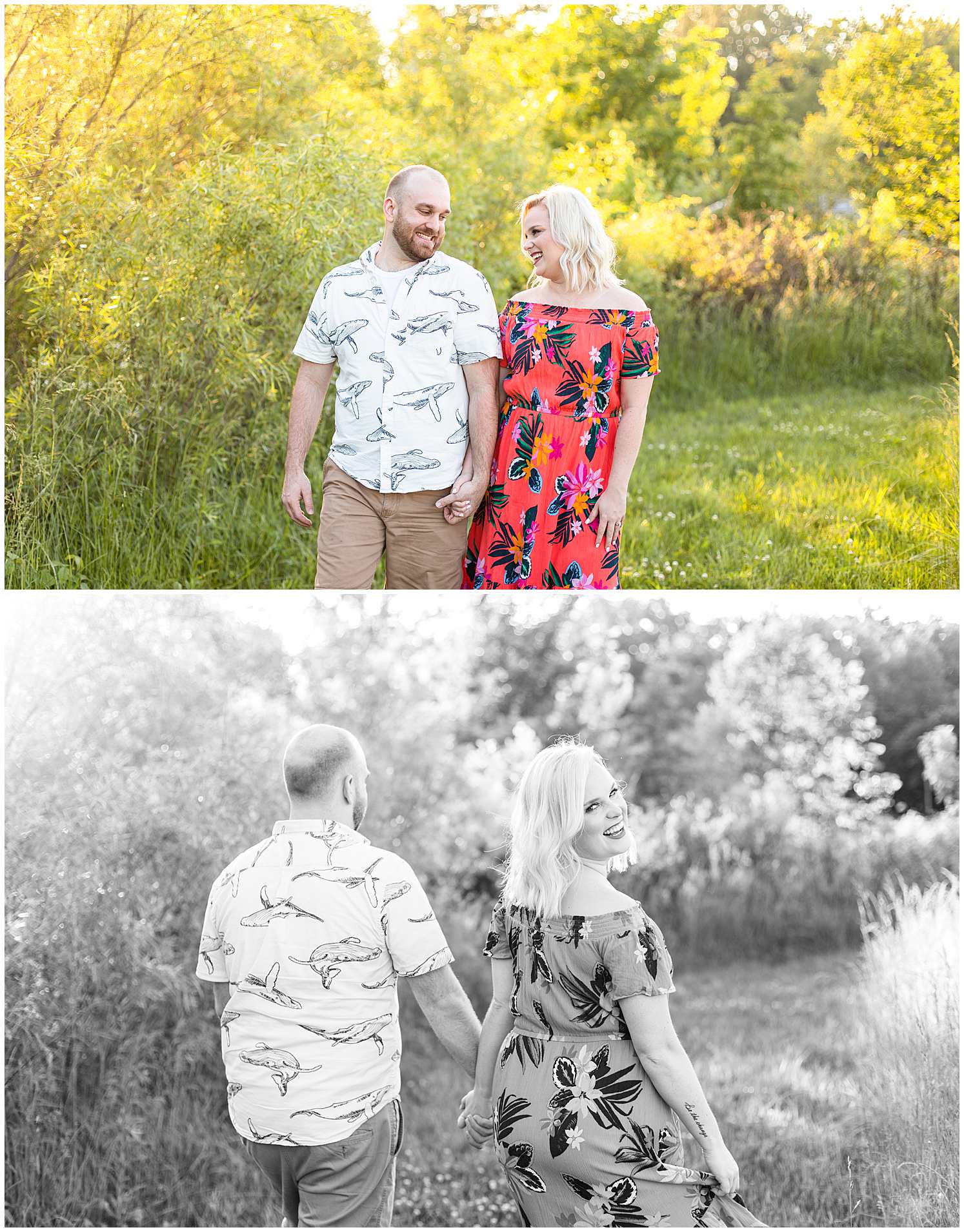 Spring Engagement Photos in Effingham Illinois at Lake Sara