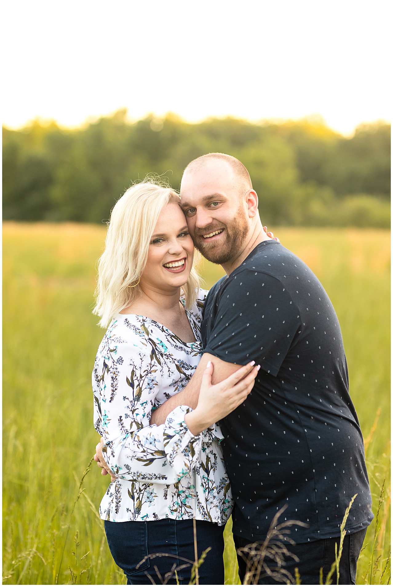 Spring Engagement Photos in Effingham Illinois at Lake Sara