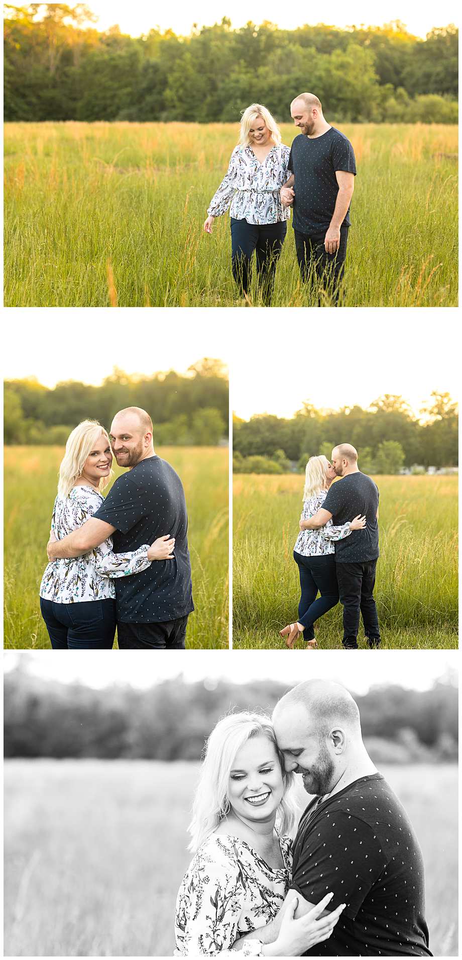 Spring Engagement Photos in Effingham Illinois at Lake Sara