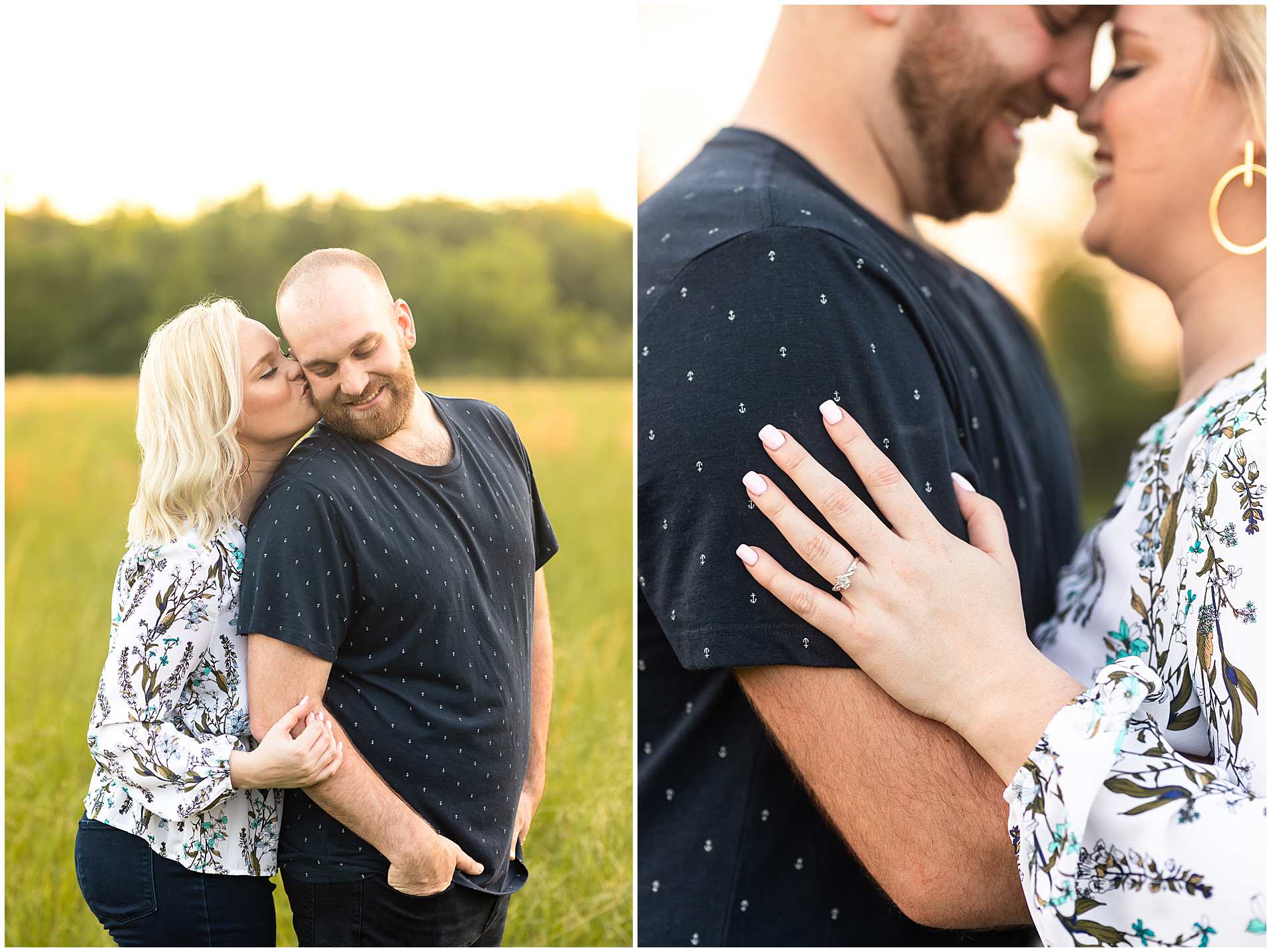 Summer Engagement Photos in Effingham Illinois at Lake Sara