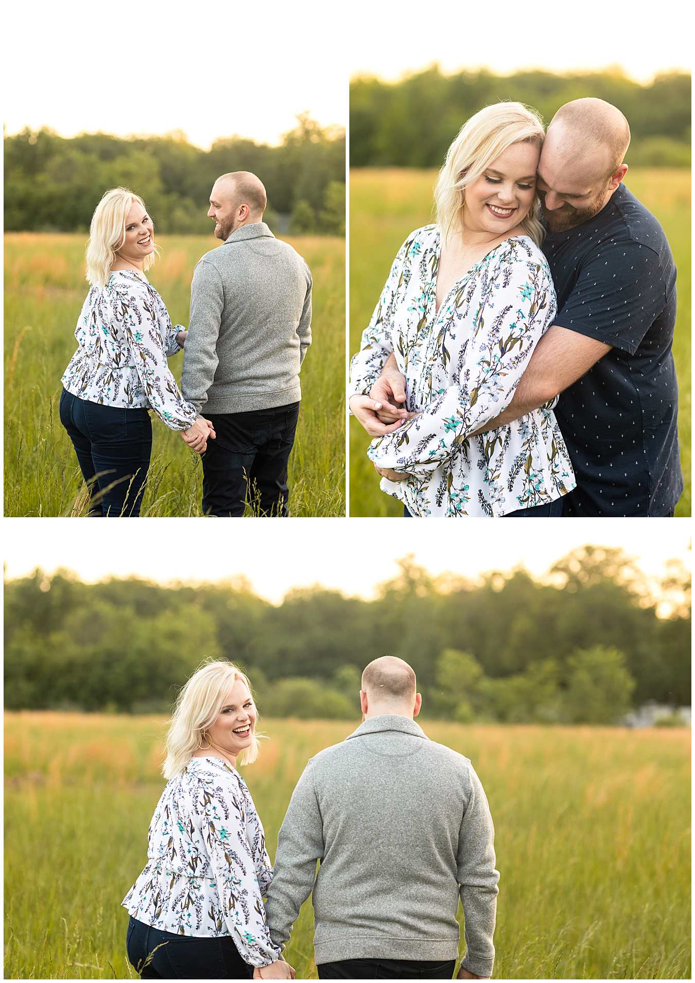 Summer Engagement Photos in Effingham Illinois at Lake Sara