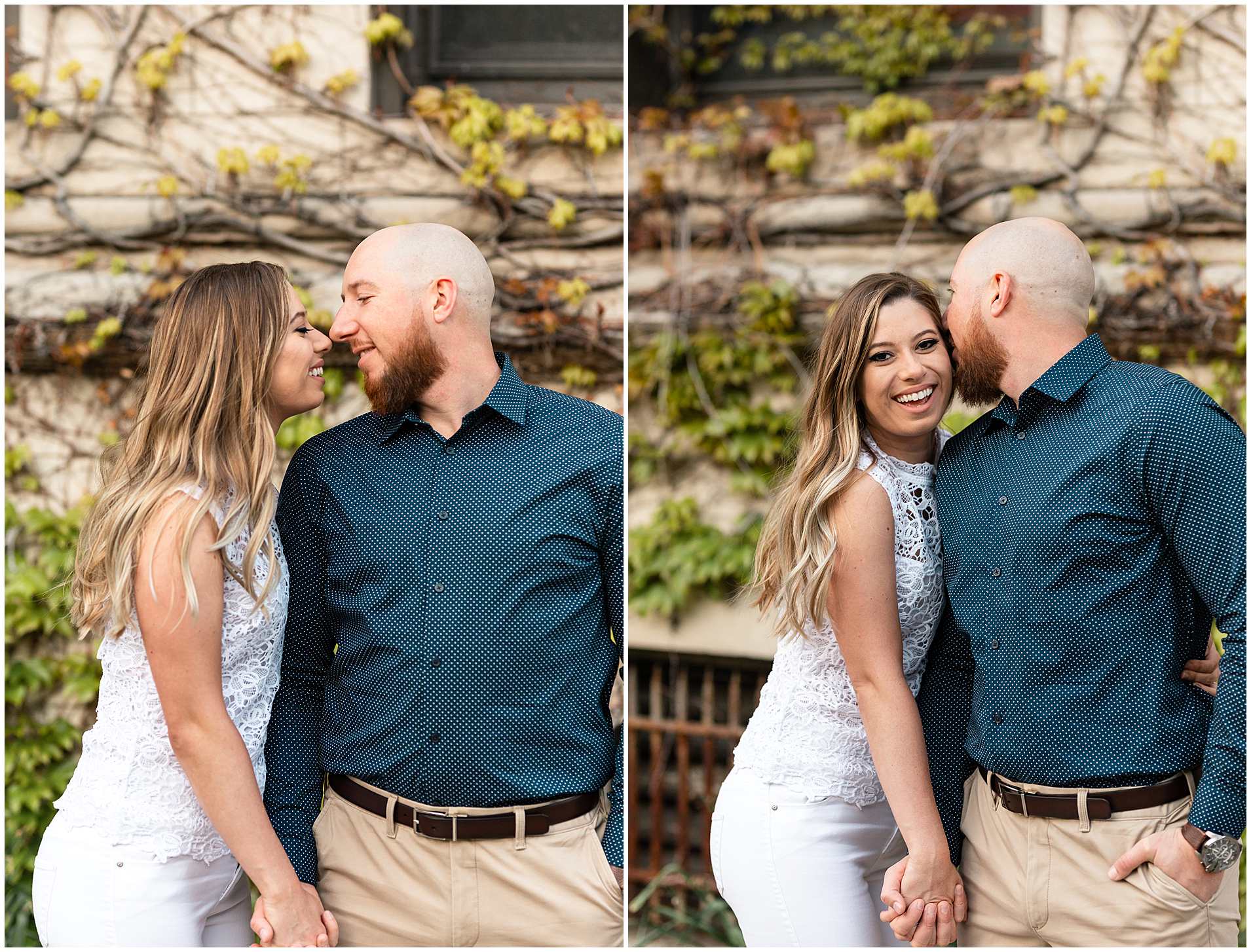 Summer Engagement Photos at the University of Chicago campus in Chicago, Illinois