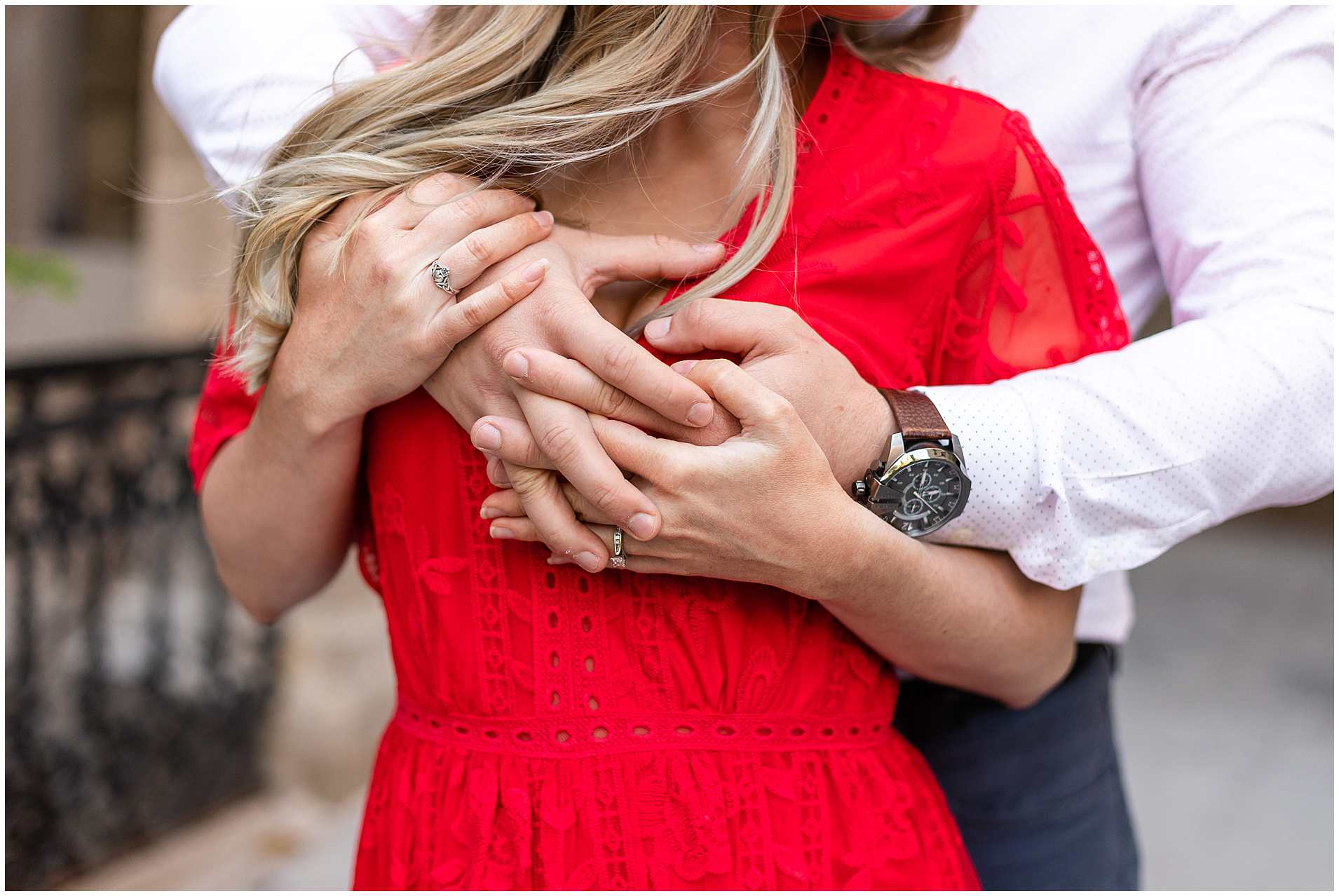 Summer Engagement Photos at the University of Chicago campus in Chicago, Illinois