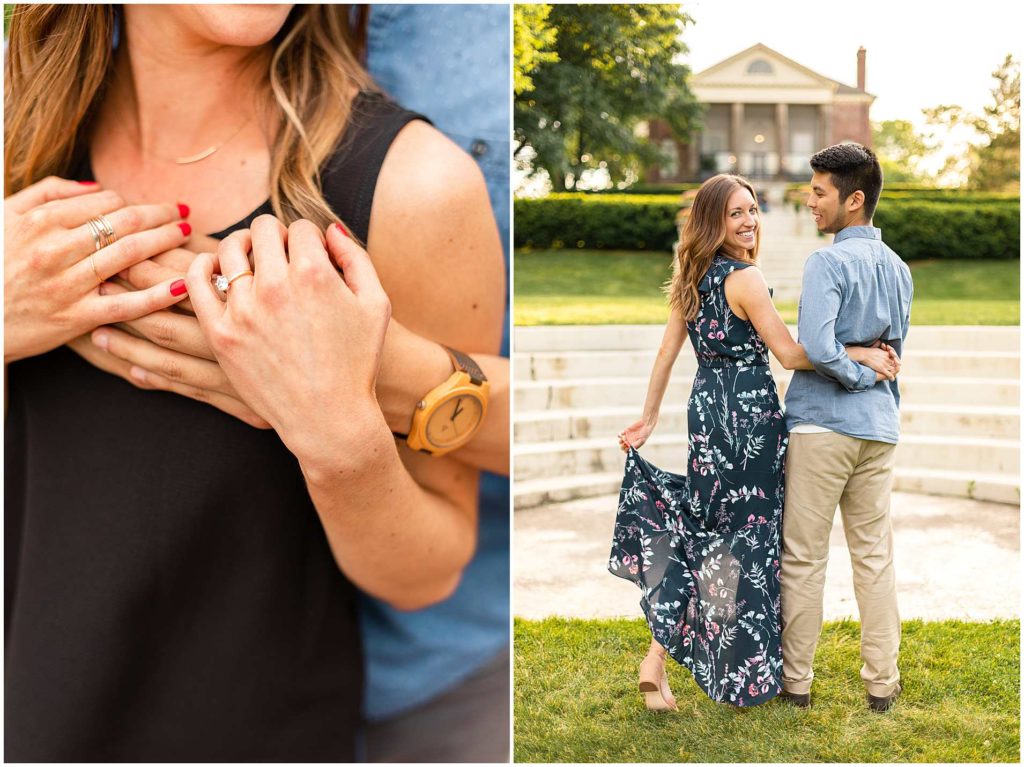 Wheaton IL Engagement Photos at Cantigny Park in Dupage County
