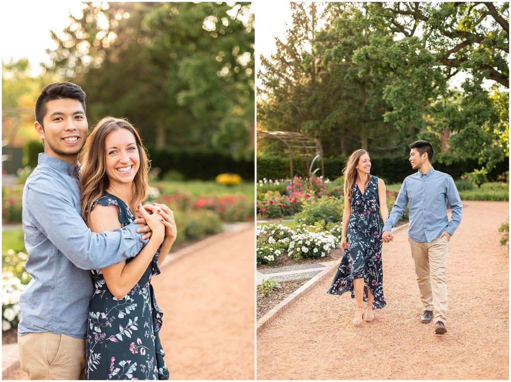 Wheaton IL Engagement Photos at Cantigny Park in Dupage County