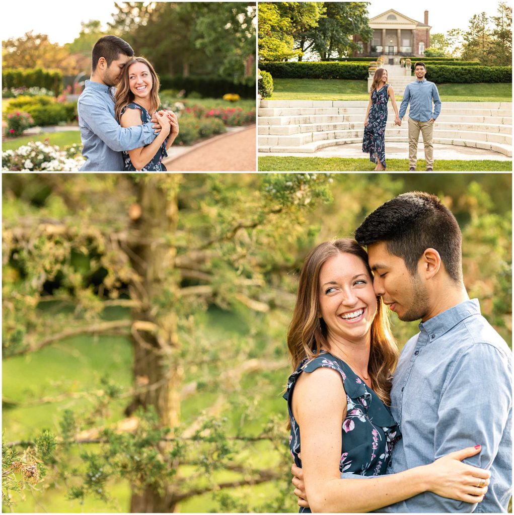Wheaton IL Engagement Photos at Cantigny Park in Dupage County