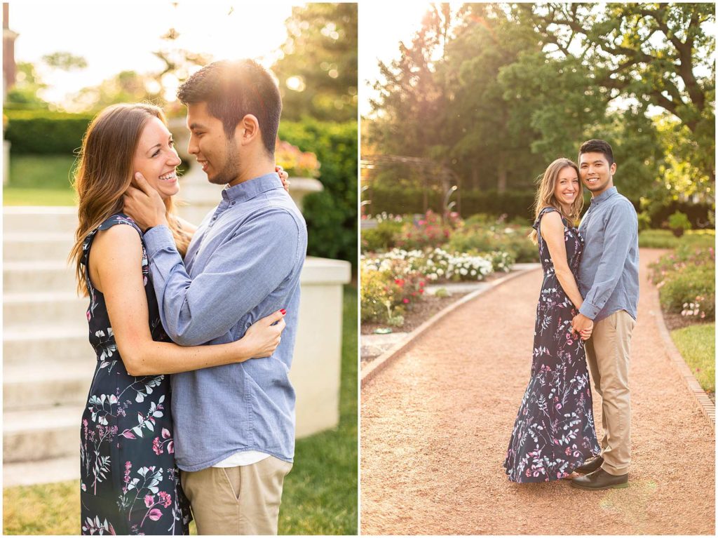 Wheaton IL Engagement Photos at Cantigny Park in Dupage County