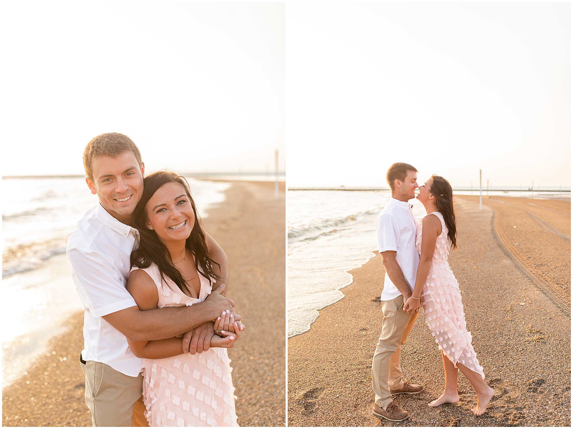 Sunrise Engagement Photos at North Avenue Beach in Summer-Elle Taylor Photography
