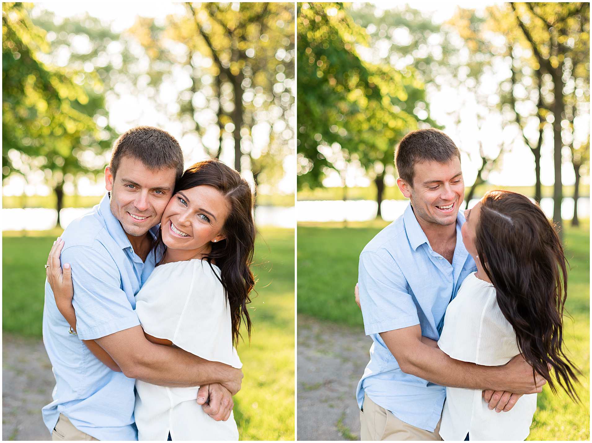 Sunrise Engagement Photos at North Avenue Beach in Summer-Elle Taylor Photography