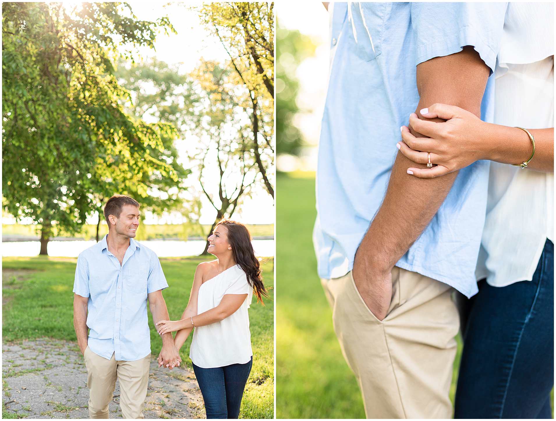 Sunrise Engagement Photos at North Avenue Beach in Summer-Elle Taylor Photography
