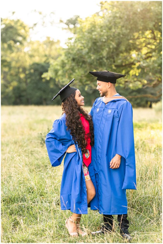 Engagement Couple poses on Kankakee County Farm