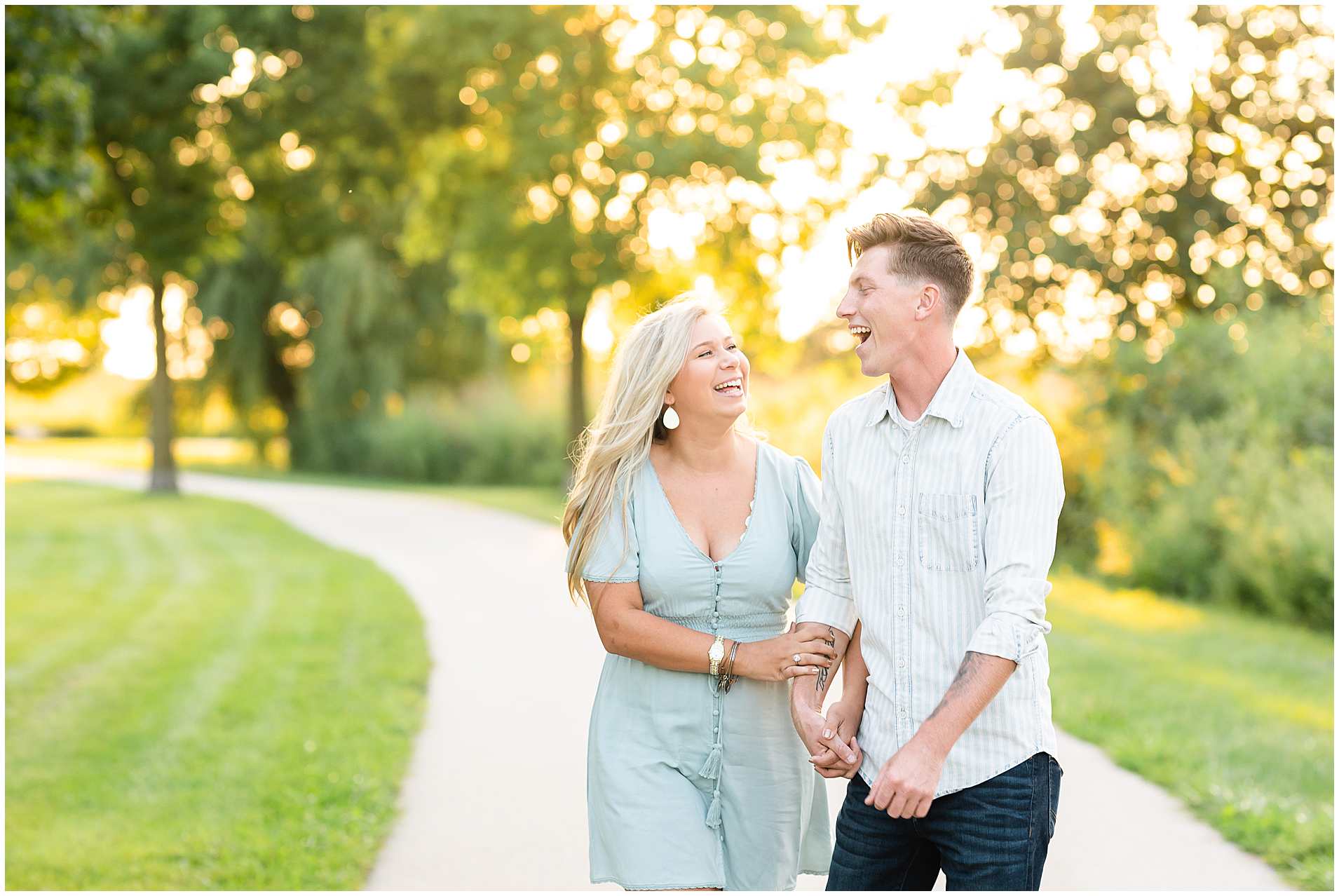 Sunset Engagement Photos at Perry Farm