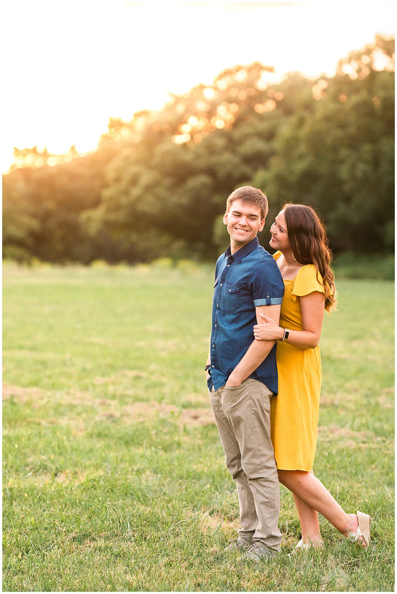 Summer Engagement Photos in Wheaton, Illinois-Wheaton Engagement Photographer