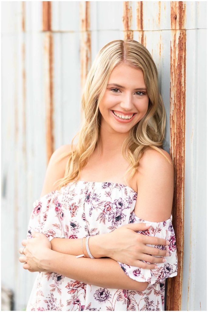 Summer Senior Photos in Downtown Kankakee and Bradley, Illinois