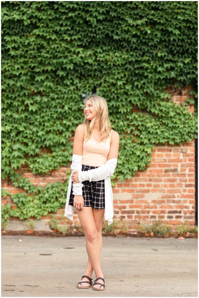 Summer Senior Photos in Downtown Kankakee and Bradley, Illinois