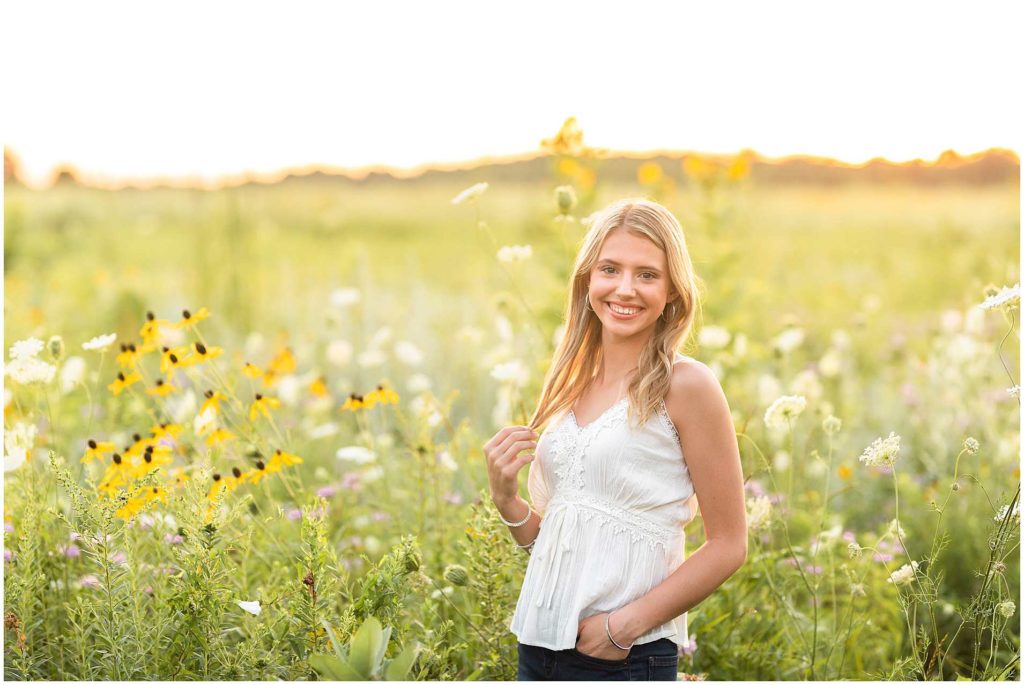 Summer Senior Photos in Downtown Kankakee and Bradley, Illinois