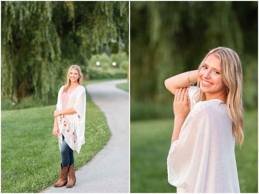 Summer Senior Photos in Downtown Kankakee and Bradley, Illinois
