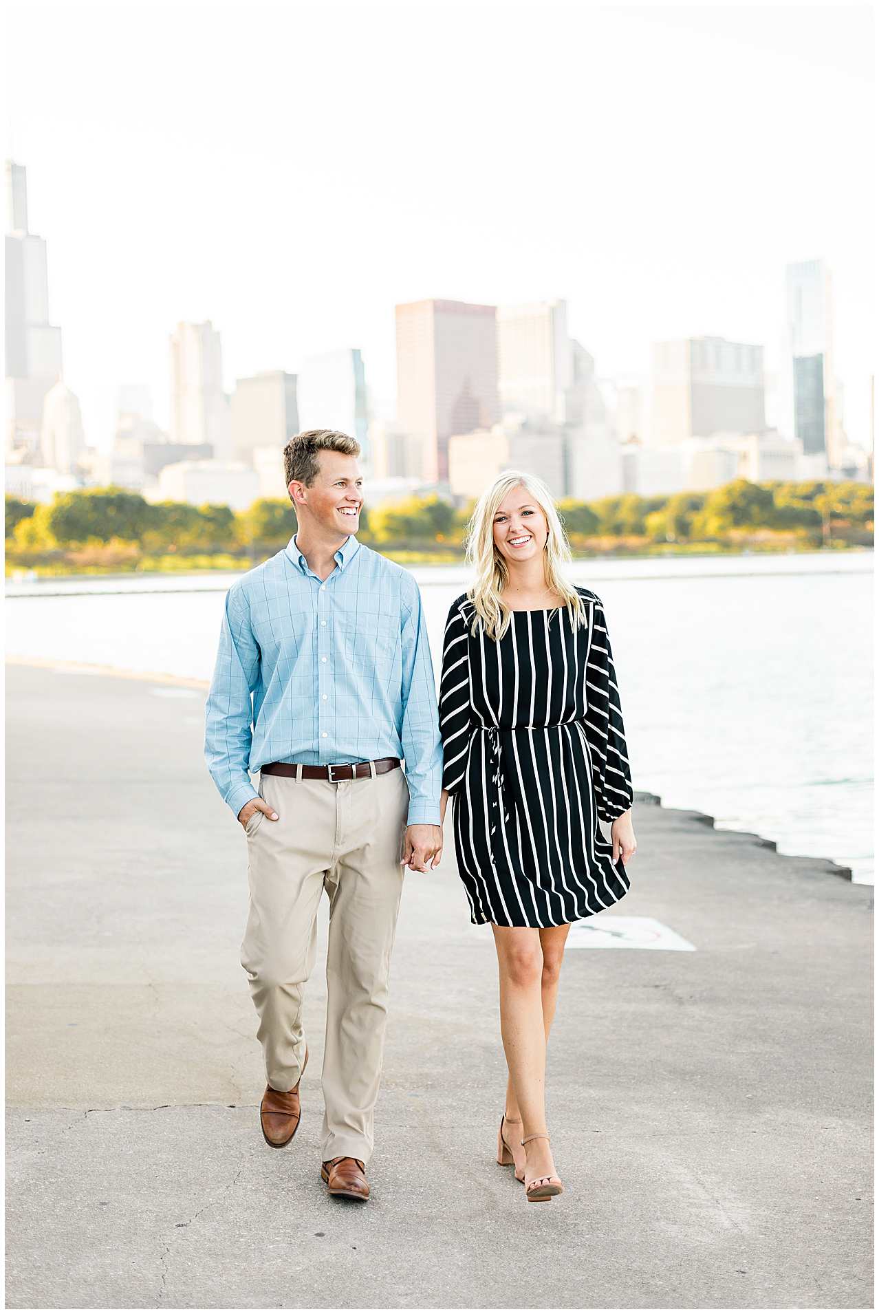Adler Planetarium Engagement Photos in Downtown Chicago