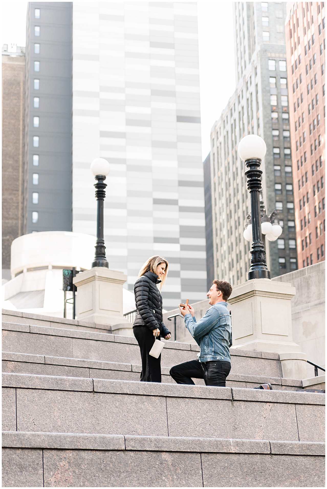 Proposal Photos on Chicago Riverwalk