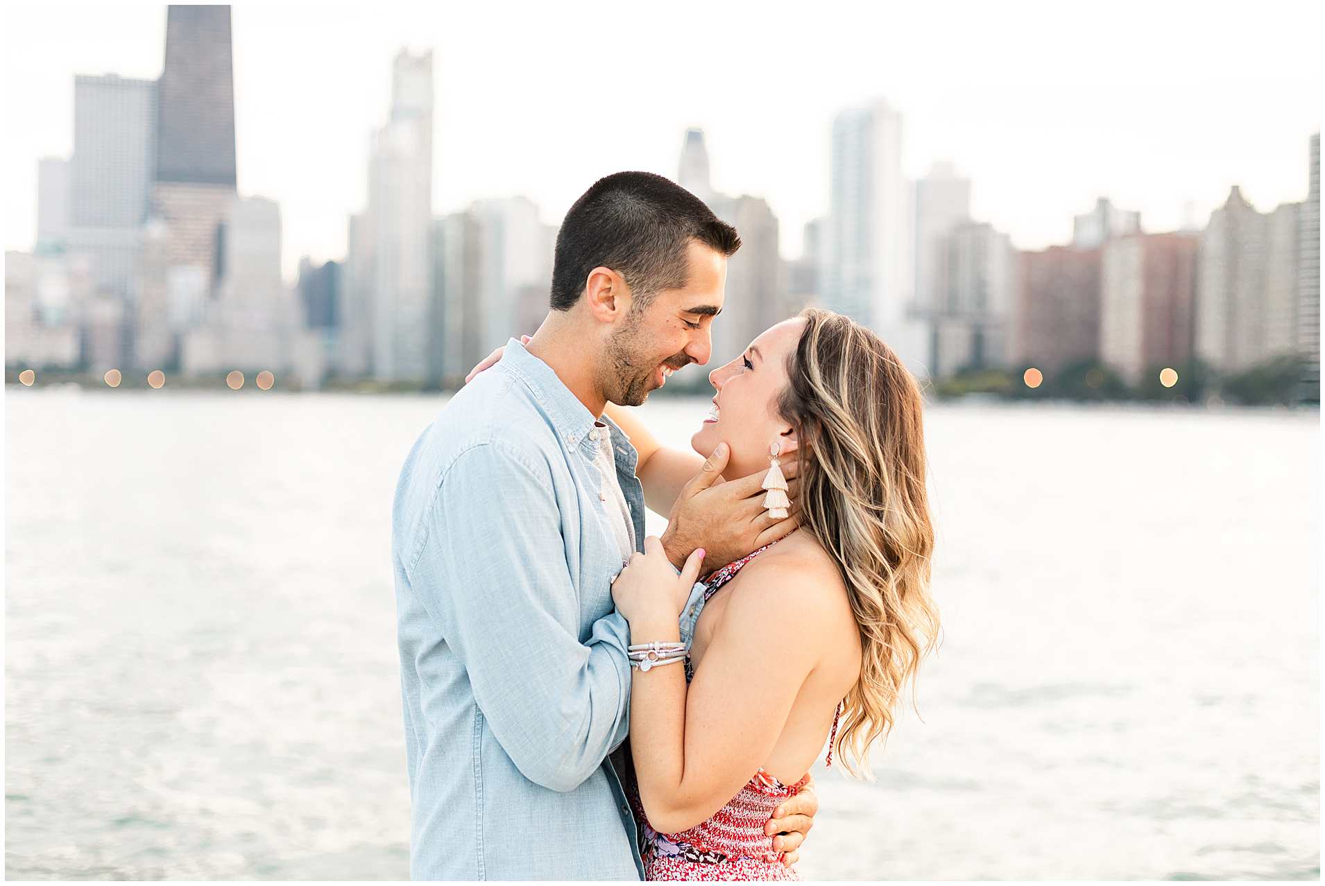 Chicago Skyline Engagement Photos