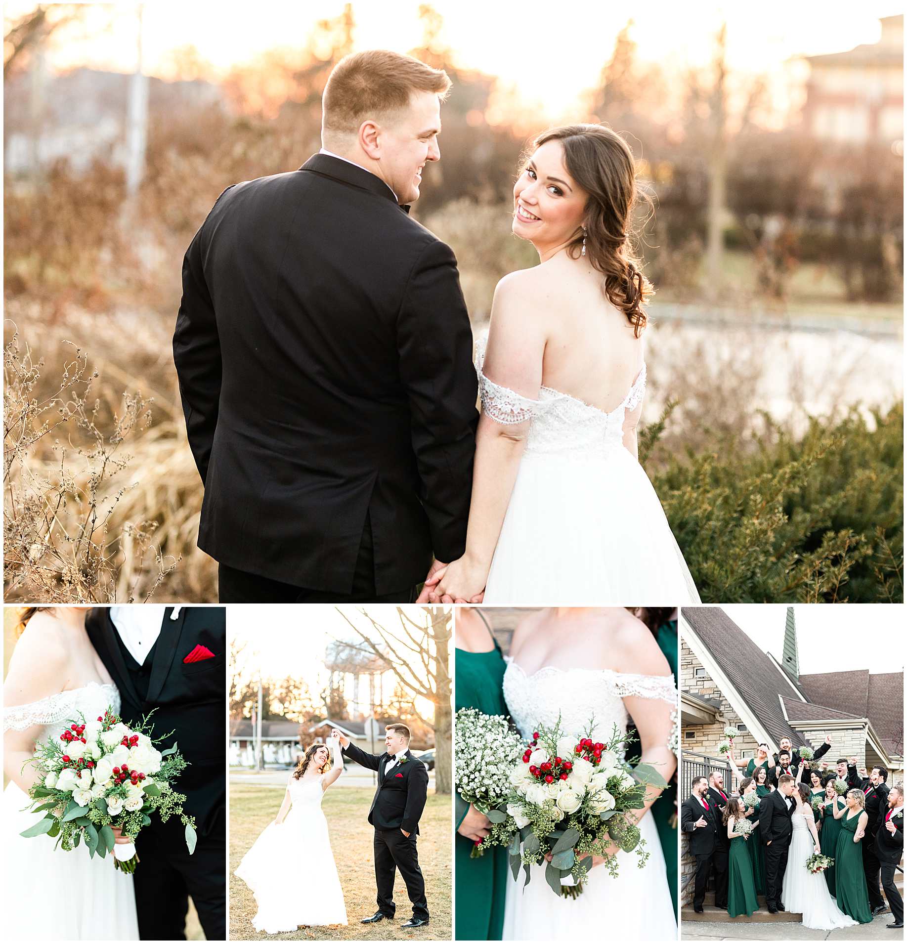 Mount Prospect, IL Winter Wedding Photos