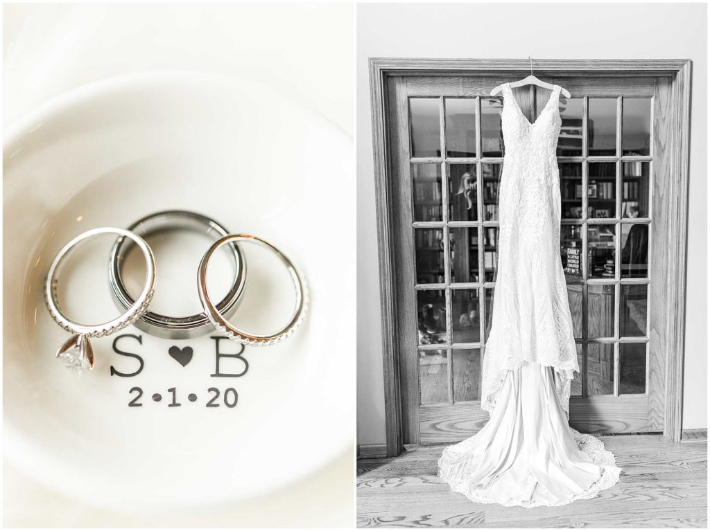 Winter Wedding photos at Perry Farm Park