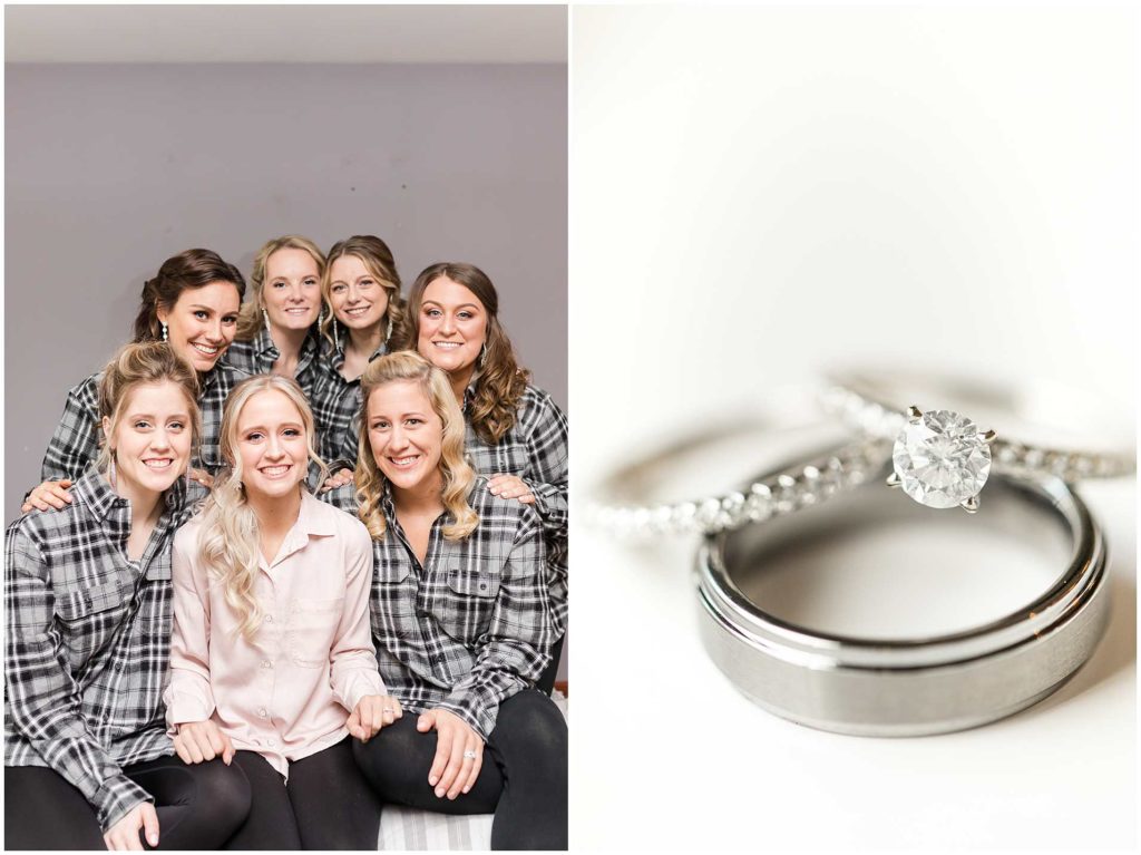 Winter Wedding photos at Perry Farm Park