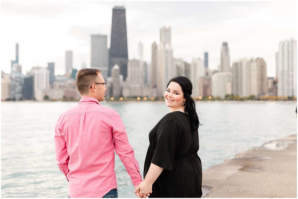 North Avenue Beach Chicago Engagement Photos