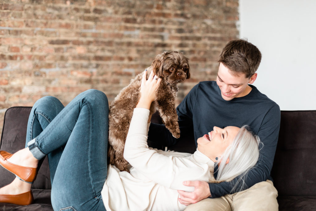 Dog Engagement Photos-Illinois Engagement Photographer
