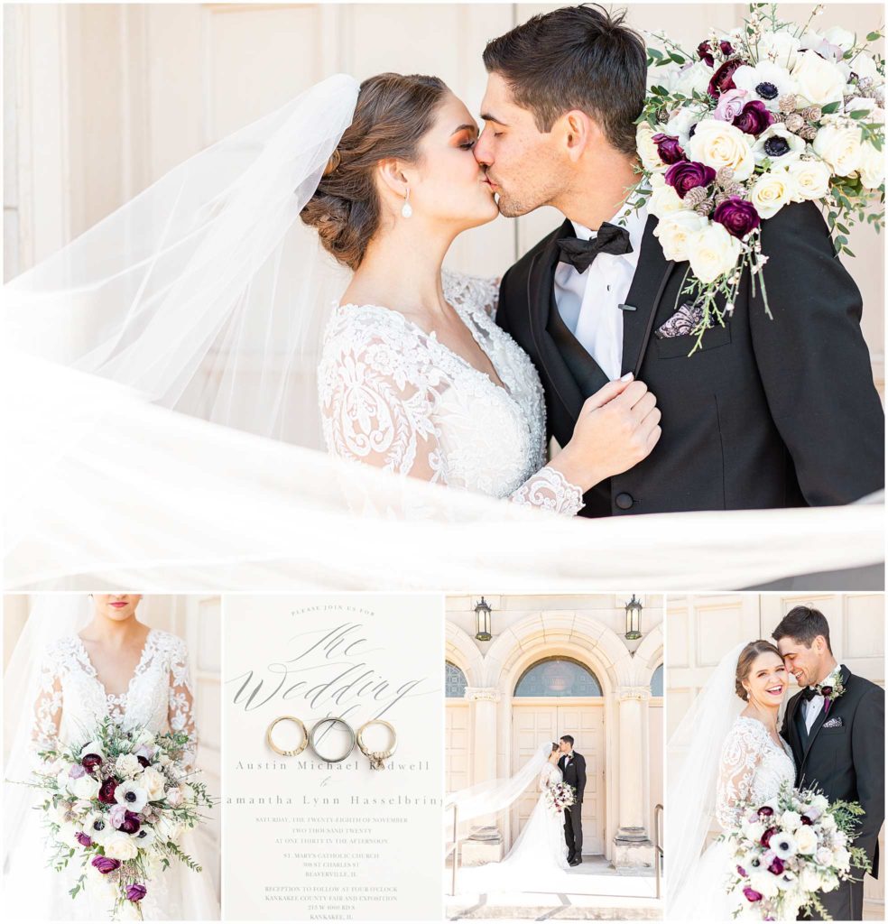 Kankakee County Winter Wedding Photos
