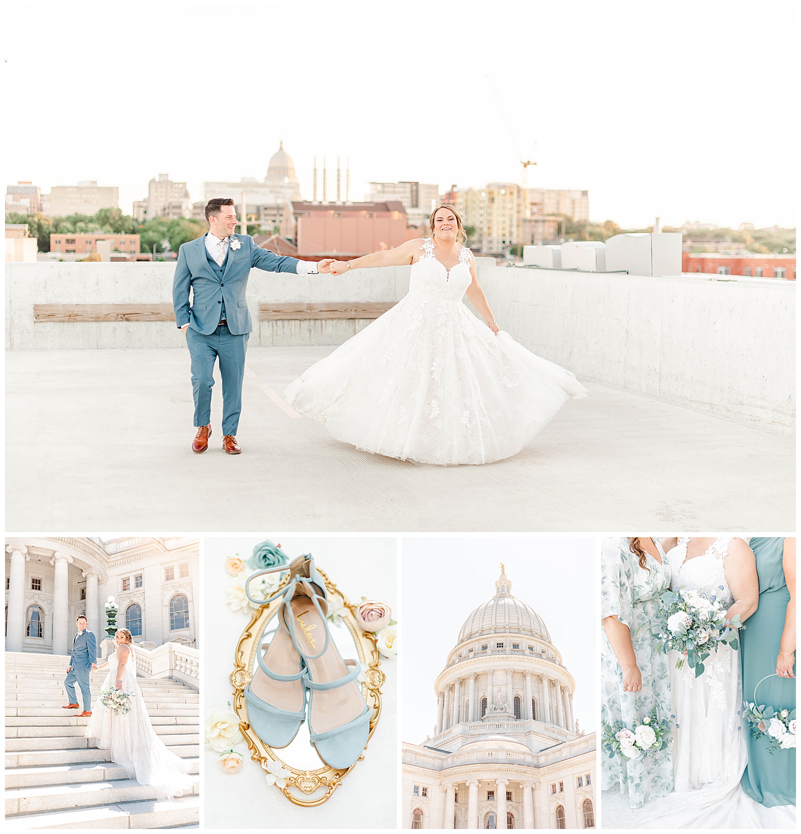 Madison Rooftop Wedding Photos